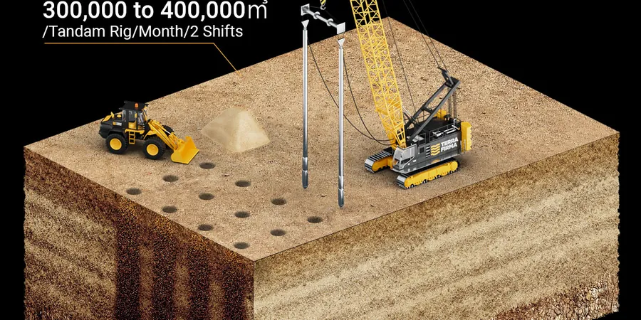 Illustrative image of Vibrocompaction design in Gold Coast